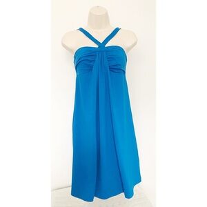 SUSANA MONICO Sz S Halter “Punta Cana” Blue Dress